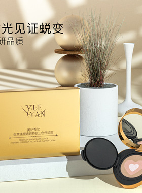 美记秀儿虫草臻颜养肤遮瑕提亮肤色三色BB霜持妆粉底液不脱妆保湿