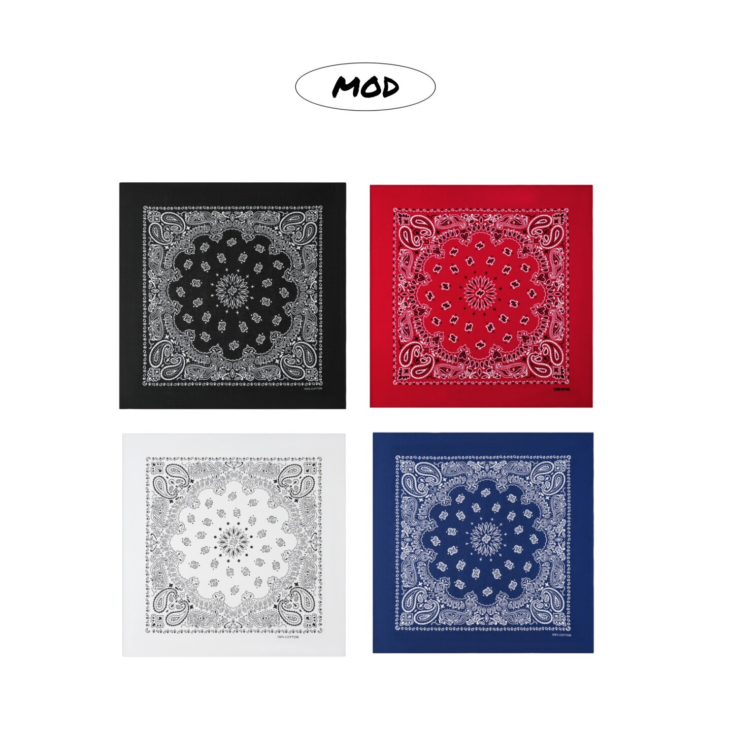 美式西海岸腰果花方巾嘻哈头巾