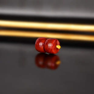 原矿天然瓦西南红直切散珠10x6.7mm ZGH20 火焰红南红配珠隔珠