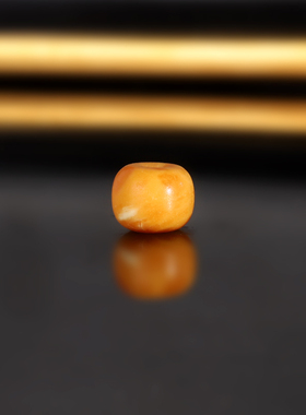 天然云端老蜡老型珠LL81号 直径8.2X6.6mm 俄料古董蜡配珠散珠