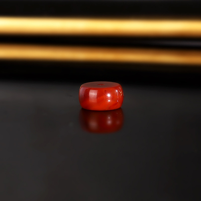 天然川料南红火焰红隔珠10x5mm 2406号 南红散珠配珠 一物一图