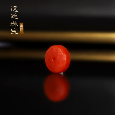 瓦西南红无相隔片9x4mm单颗 苏工川料满肉柿子红偏红配珠隔珠精工