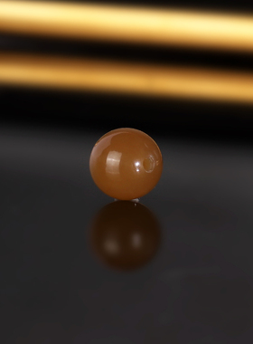 天然新疆且末糖料和田玉糖白散珠8mm 2199号 羊脂玉单珠配珠隔珠