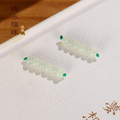 高冰晴水隔珠散珠6x4mm