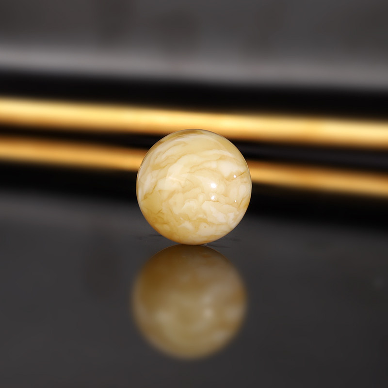 原矿天然俄料蜜蜡散珠 16.5mm WK16-04号 满蜡满密大单珠配珠圆珠