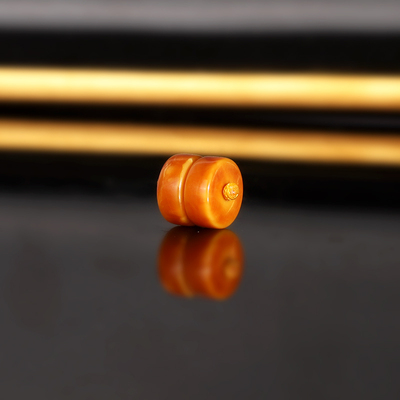 天然老蜡隔珠 直径8x3.6mm 2374号 云端俄料古董老蜜蜡散珠隔片