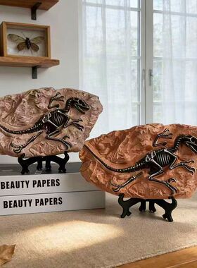 恐龙化石霸王龙仿真标本模型摆件