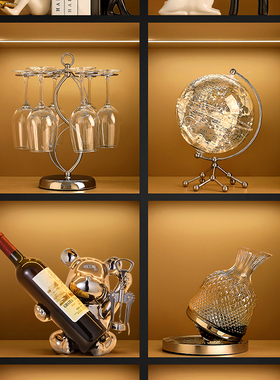 轻奢高端大气电视酒柜装饰品摆件