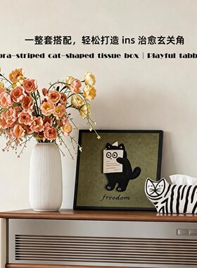 中古风艺术装饰画电视柜家居摆件