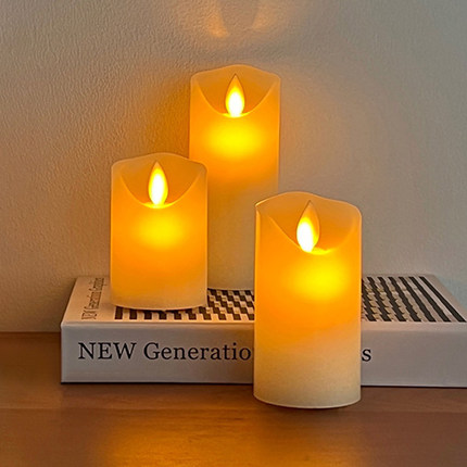 ins摇摆灯芯仿真蜡烛氛围灯拍照装饰led电子蜡烛灯卧室床头小夜灯