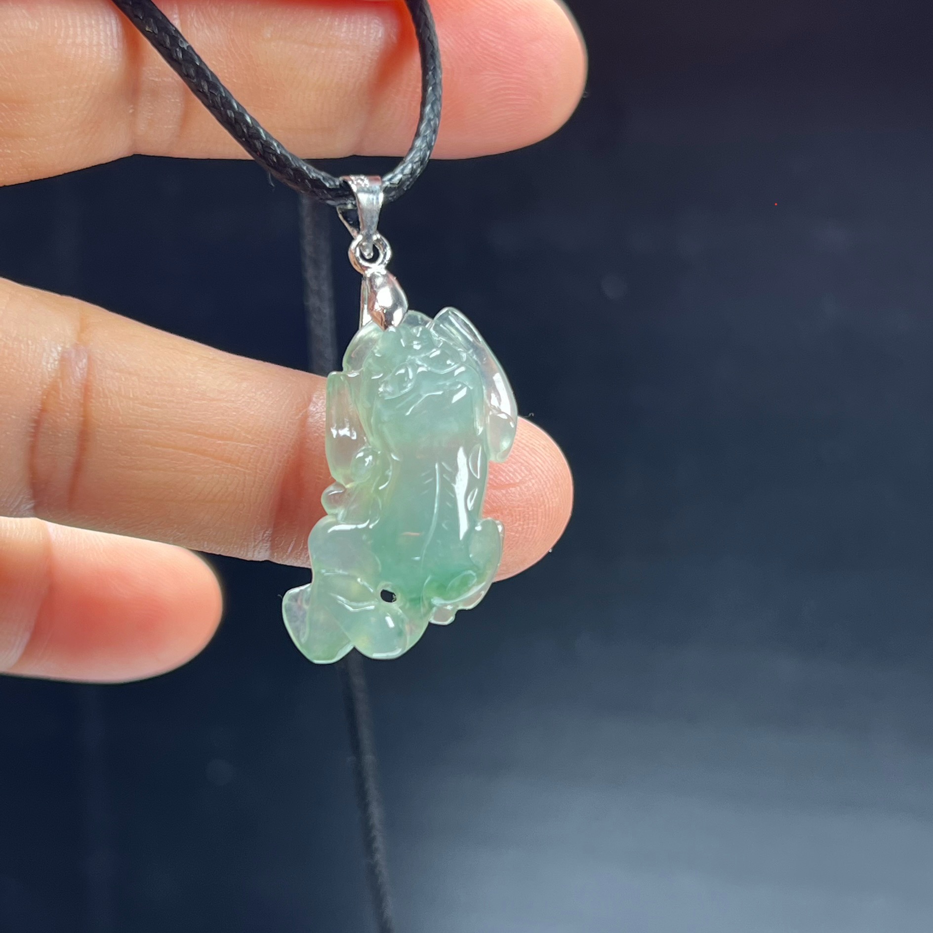 天然玉石精品珠宝缅甸翡翠冰糯招财貔貅吊坠锁骨链玉坠玉佩送礼