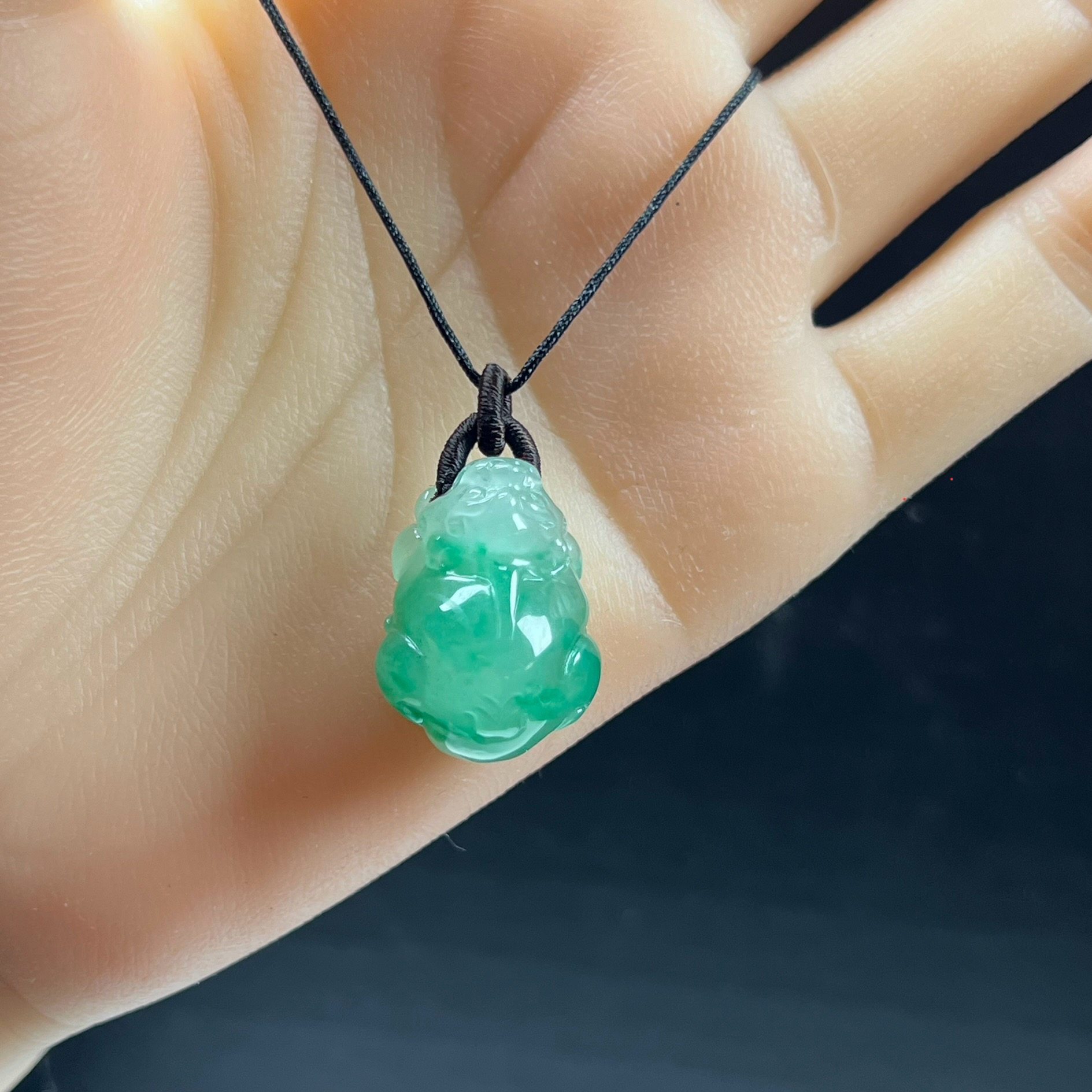 天然玉石精品珠宝高冰飘翠绿色非洲翠玉貔貅吊坠毛衣链送礼,珠宝/钻石/翡翠,非洲翠,淘宝优惠券,粉丝福利购,淘宝优惠卷