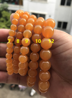 瑞皇翠正宗黄龙玉手串7891012mm玉石手链缅黄手串鸡油黄单圈男女