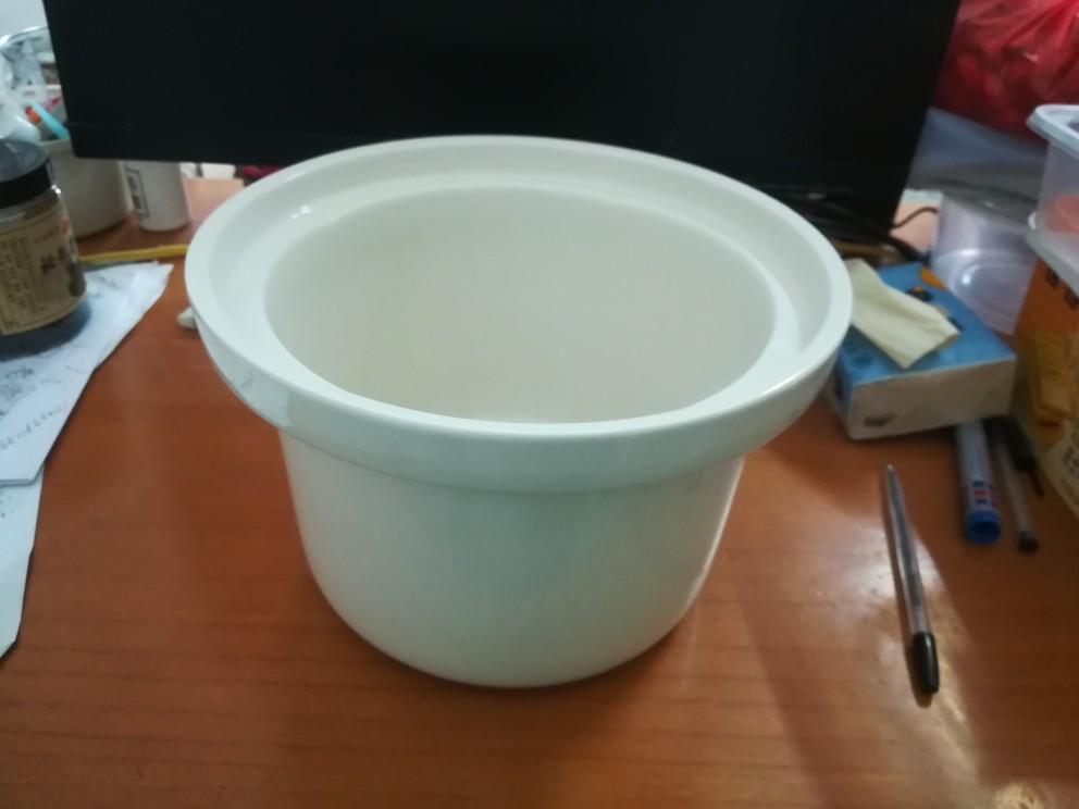 小熊电炖锅DDG-D30E2专配陶瓷内胆 3升白瓷锅胆 炖盅 盖子