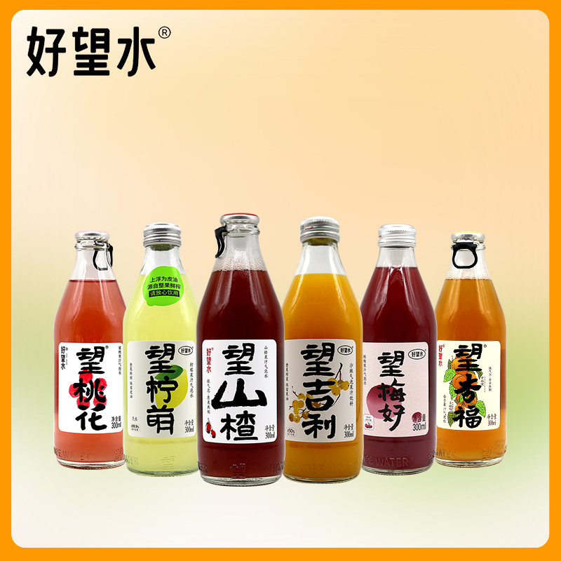 好望水300ml瓶装6口味果汁气泡水