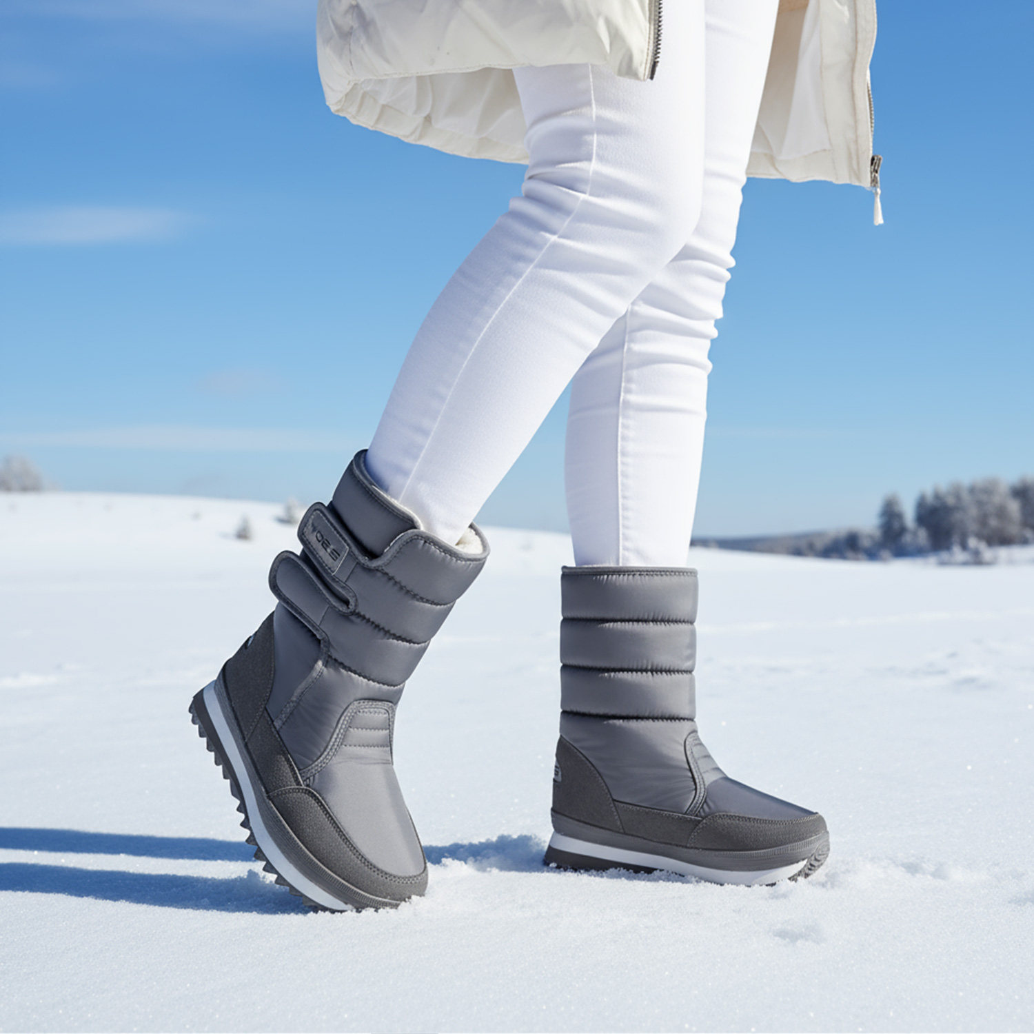 冬季防水防滑加厚加绒雪地靴