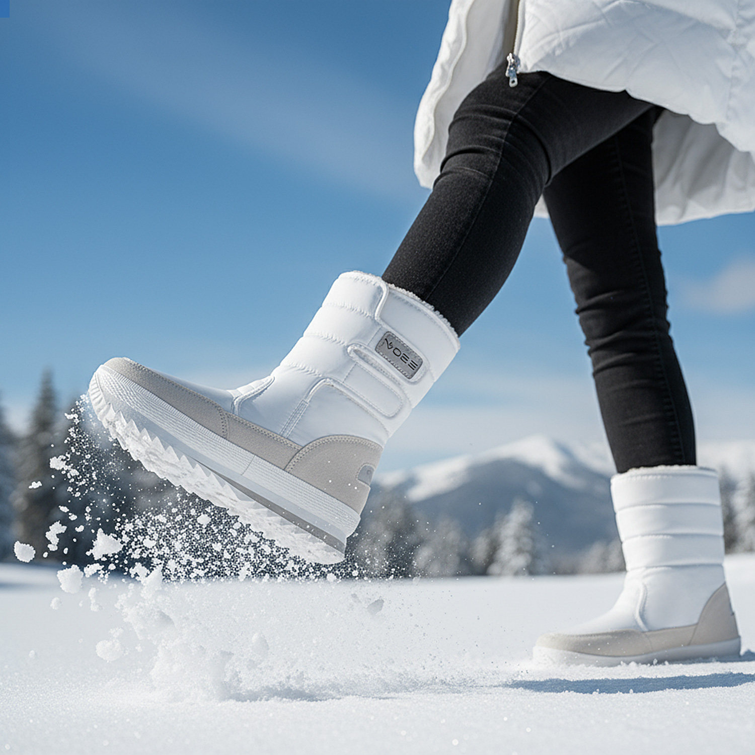 雪地靴女冬季防水防滑加绒加厚