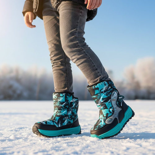 加厚防水防滑童鞋雪地靴
