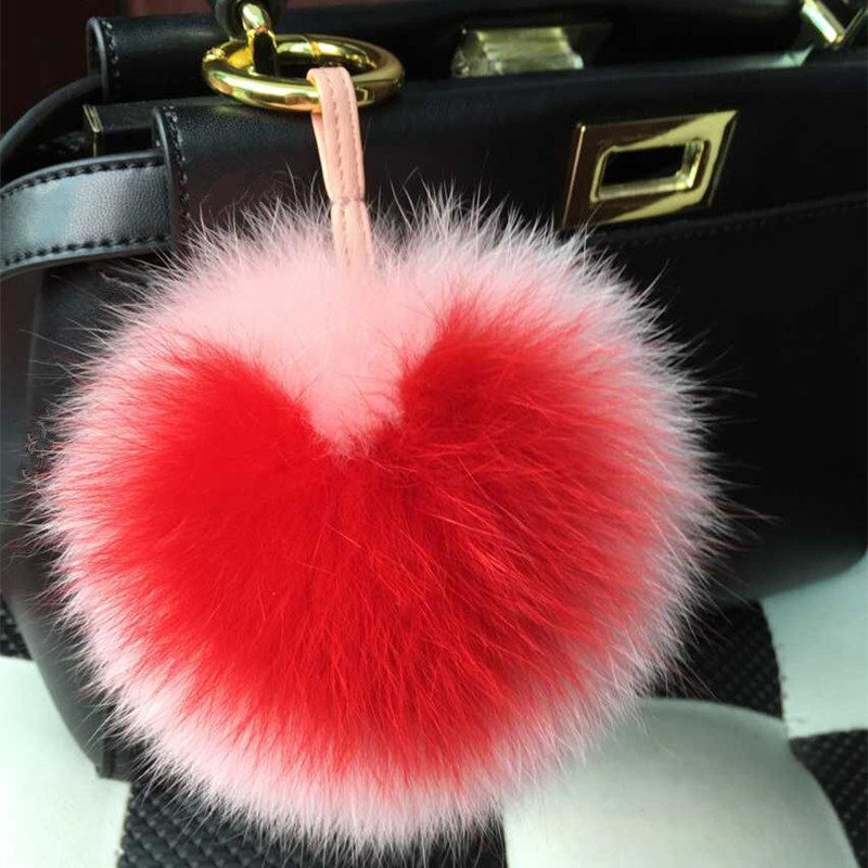 love Fox Hair ball Pendant genuine leather 520 letter fashion gift knapsack Accessories automobile Key buckle Pendantsin the Accessories/Leather belt/Hat/Muffler , Shoes and bags/Belt Accessories , Bag Accessories , Keychain  category - from Buy2taobao.com to provide professional Taobao agent buy service