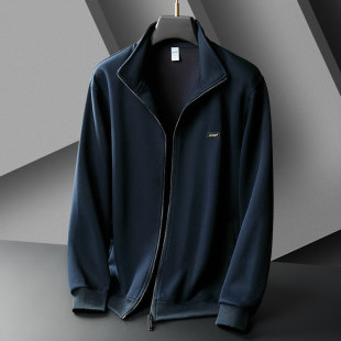 2026新春秋季夹克拉链开衫立领卫衣运动休闲宽松上衣男装男士外套