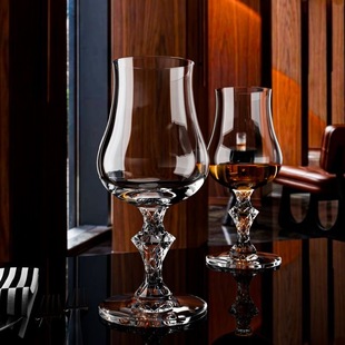 麦卡伦同款威士忌杯啤酒杯闻香杯郁金香洋酒杯高脚烈酒杯洋酒杯