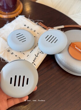 肤感粉扑硅胶收纳包！美妆防脏外出蓝色便携透气专用小巧携带盒！