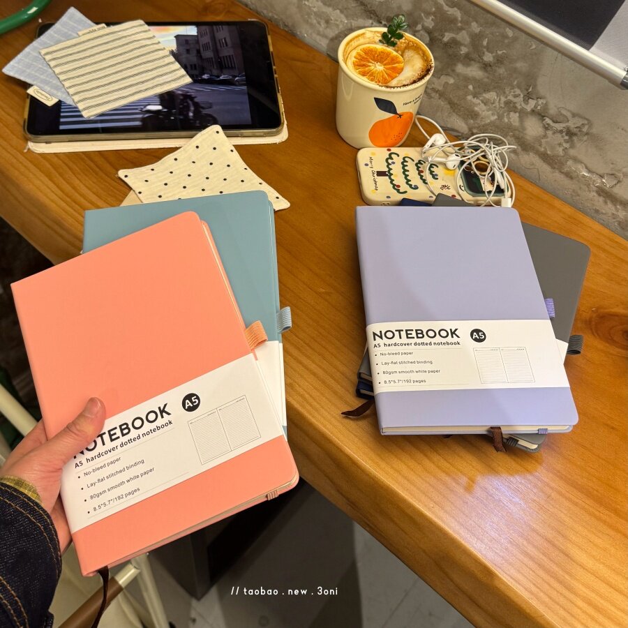 不是我夸～写起来也幸福啦！学习搭子a5笔记本绑带便携记事本！