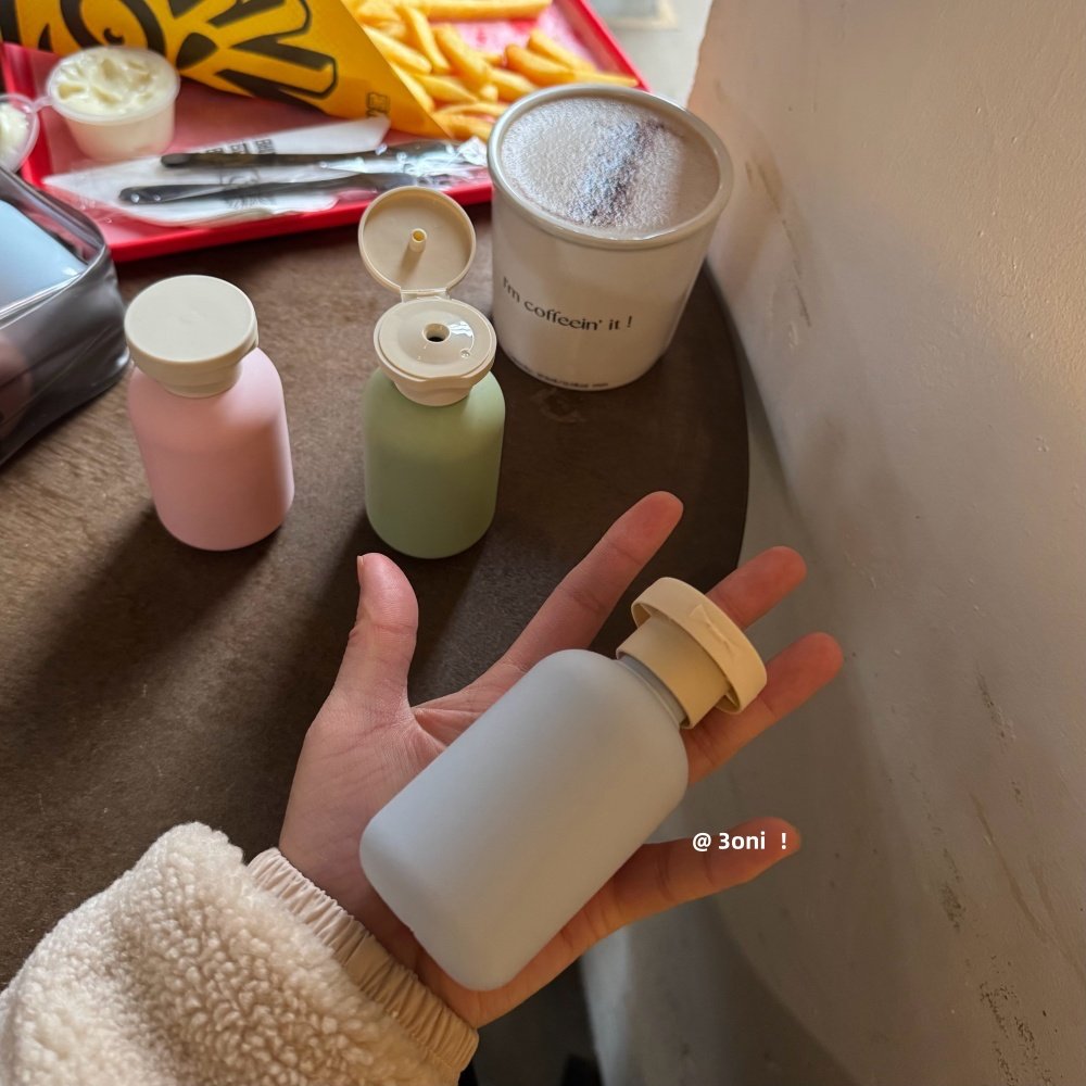 减重出行!3个装100ml旅游洗发水沐浴露翻盖pe分装瓶密封乳液旅游