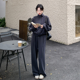 大货已出2026秋季新品针织套装裤子加外套005614-P155-K228，女装运动套装，浙宝005