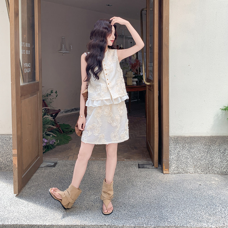 【新款】精致立体提花马甲半身裙两件套532-P145-K238,商品下架区,浙宝005