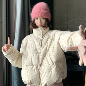 【现货 】2026冬季新品小碎花短款羽绒服005- 9981-P215-K318图片