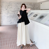 【新款大货出】夏季荷叶边背心半身裙时尚套装女装6191-P165-K268，女装套装/套裙，浙宝005