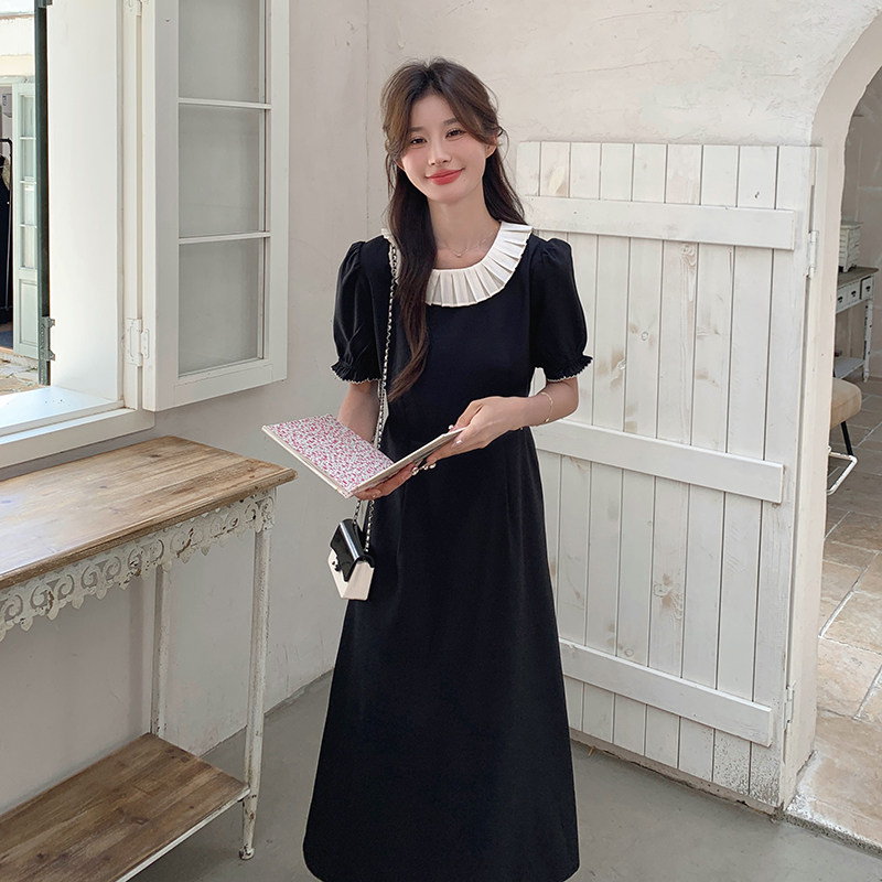 【现货】2026夏季新款黑色显瘦连衣裙0059916P105K158，女装连衣裙，浙宝005