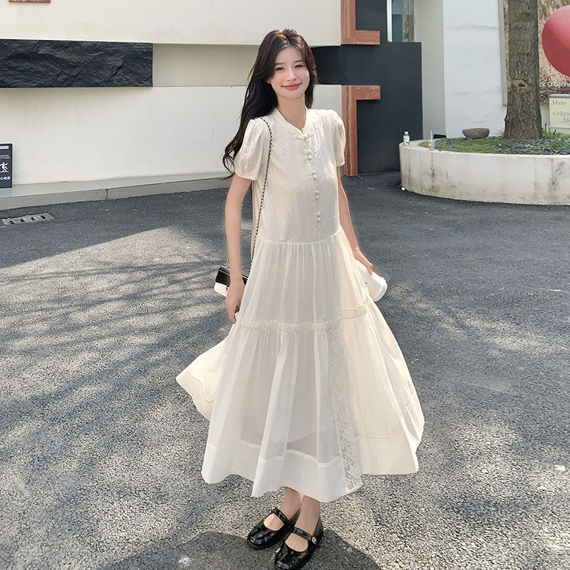 [大货已出】2026夏季新款白色新中式风连衣裙005-689-P145-K218,商品下架区,浙宝005