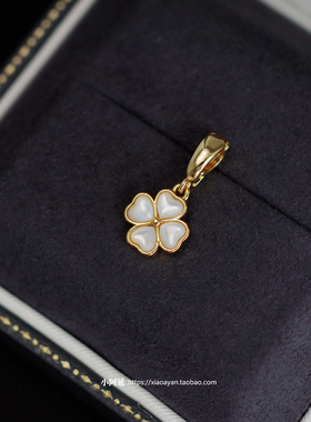 立体四叶草可掰活扣吊坠