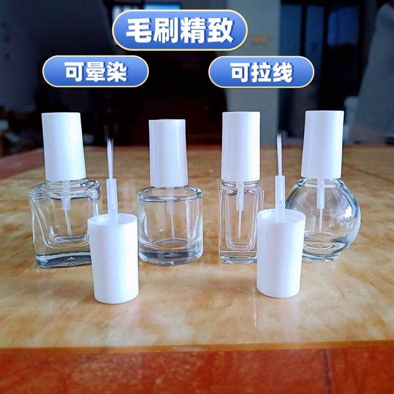 眼线液分装瓶拉线晕染刷透明液体眼眉美甲玻璃空瓶超细精致睫毛液