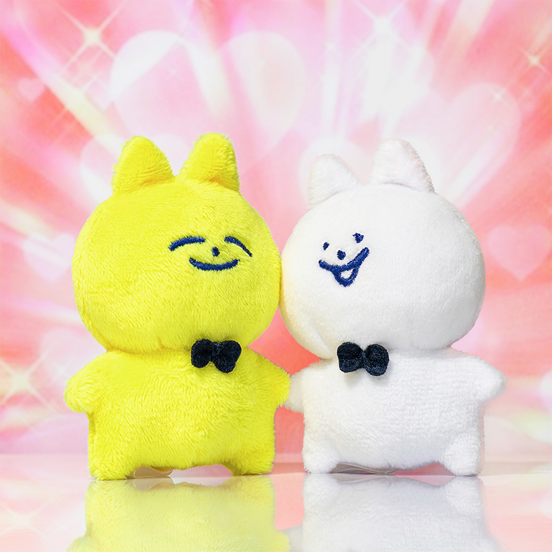 领结猫原创磁吸挂件背包钥匙扣磁性毛绒玩偶挂饰情侣朋友生日礼物