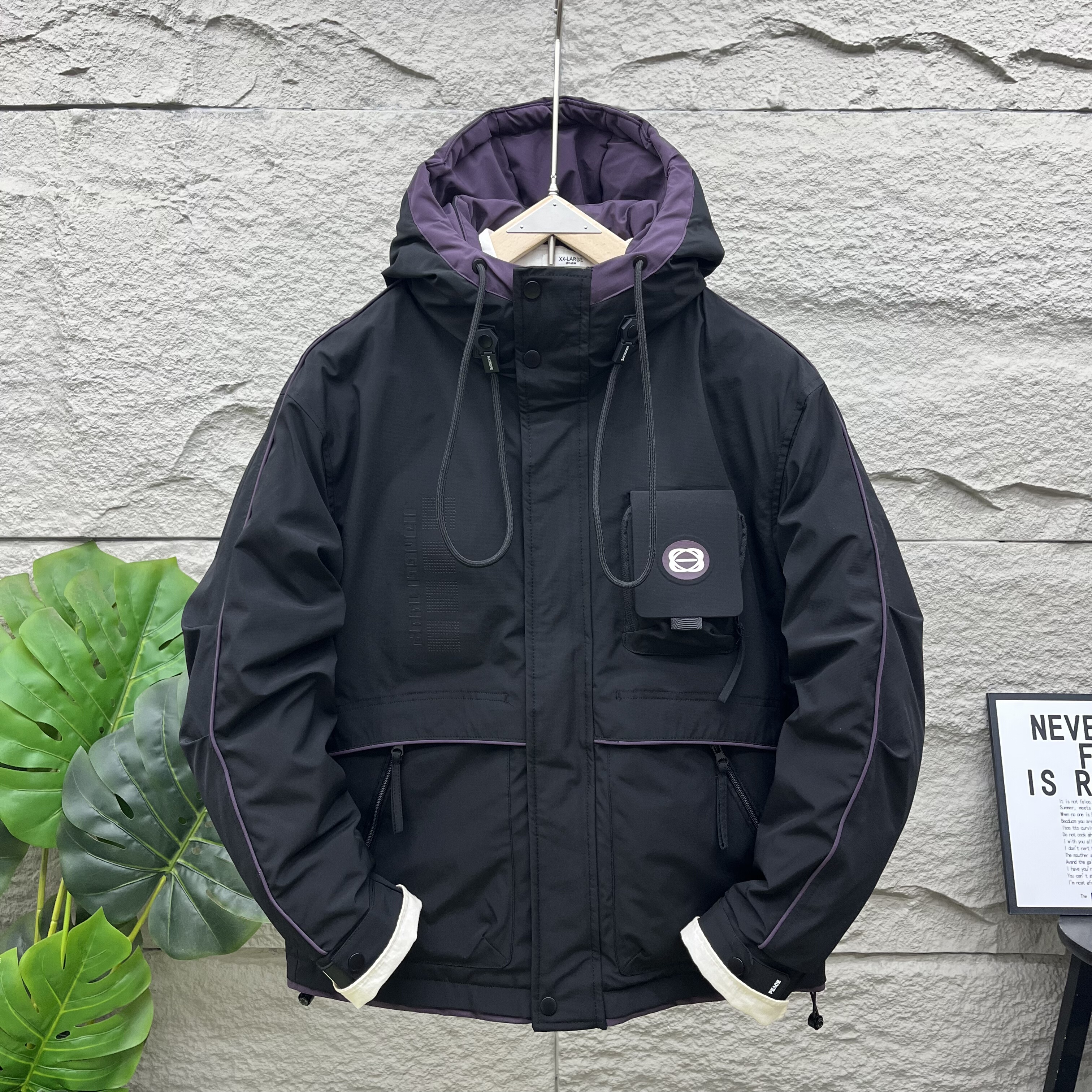 男士羽绒服冬季新款工装多口袋白鸭绒冲锋衣休闲户外防寒派克服男