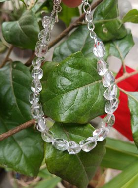 福利款包邮天然白水晶手链女款水晶手链