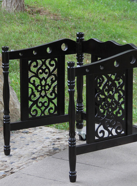 乐器配件厂家促销色木材质黑色圆柱型扬琴架子可折叠梵巢牌YQP-09