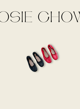 JOSIE CHOW【进口羊皮】夏季新款圆头平跟鞋浅口平底单鞋TR714012