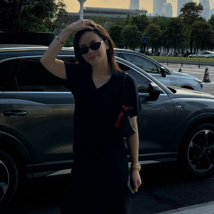 JOSIE CHOW【极简舒适】夏季百搭V领短袖T恤宽松上衣女JC6710360