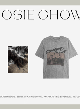 JOSIE CHOW【摇滚印花】女款设计师个性印花短袖T恤。MC401183