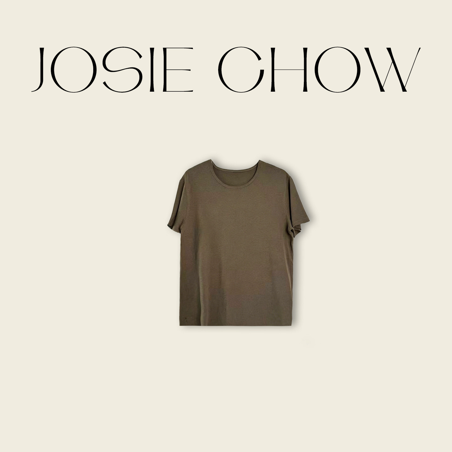 JOSIE CHOW【亚麻棉】夏季新款宽松上衣休闲百搭短袖T恤JC401121