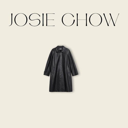 JOSIE CHOW【高端进口羊皮革】春秋复古休闲皮衣外套JC8881699