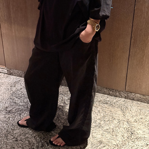 夏季新款阔腿休闲裤宽松长裤