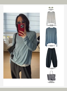 JOSIE CHOW【缤纷季】2026春季新款百搭彩色长袖棉T恤CJ6710183