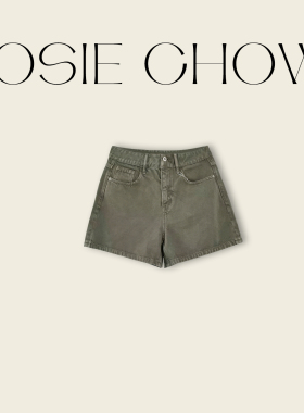 JOSIE CHOW【日常必穿】全棉中低腰牛仔短裤复古百搭女裤JC671256