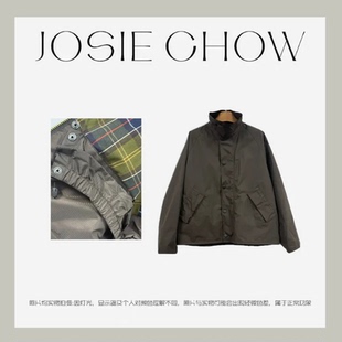 女款 JOSIE CHOW 英伦风 JC295121 秋冬休闲灯芯绒领极简棉服