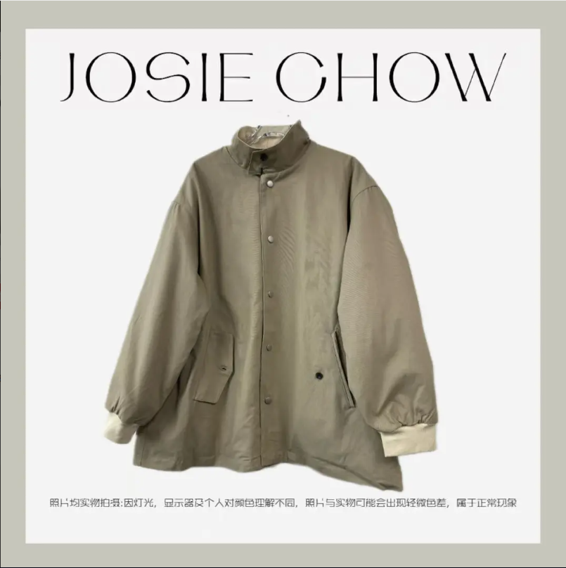 【出口日本】短款DP90鹅绒防风风衣料羽绒服女。JC008111